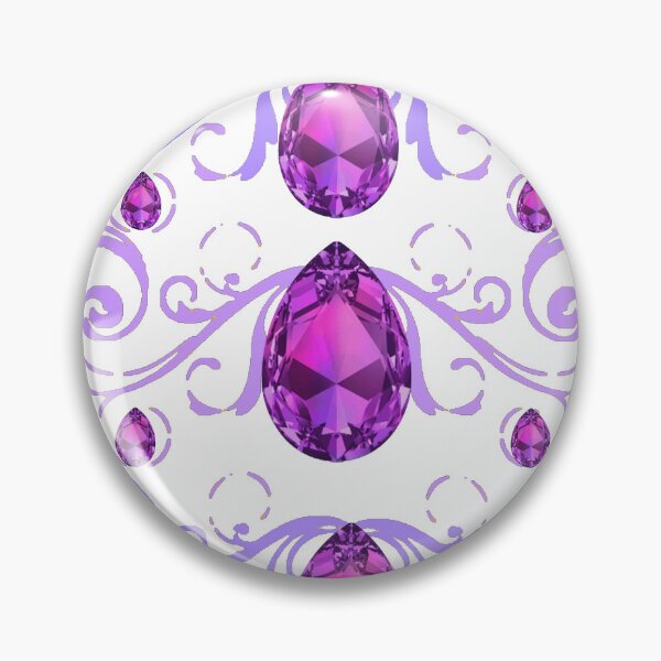 Item preview, PURPLE AMETHYST FEBRUARY BIRTHSTONE GEMS LILAC-WHITE ART SCROLLS designed and sold by sharlesart.