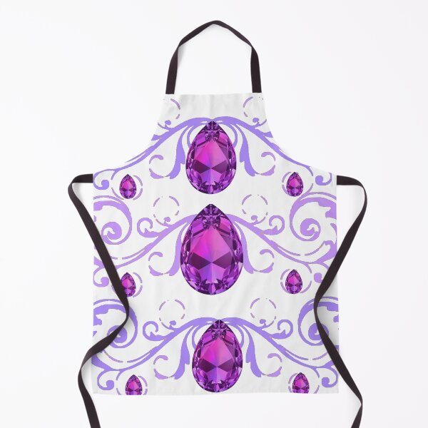 Item preview, PURPLE AMETHYST FEBRUARY BIRTHSTONE GEMS LILAC-WHITE ART SCROLLS designed and sold by sharlesart.