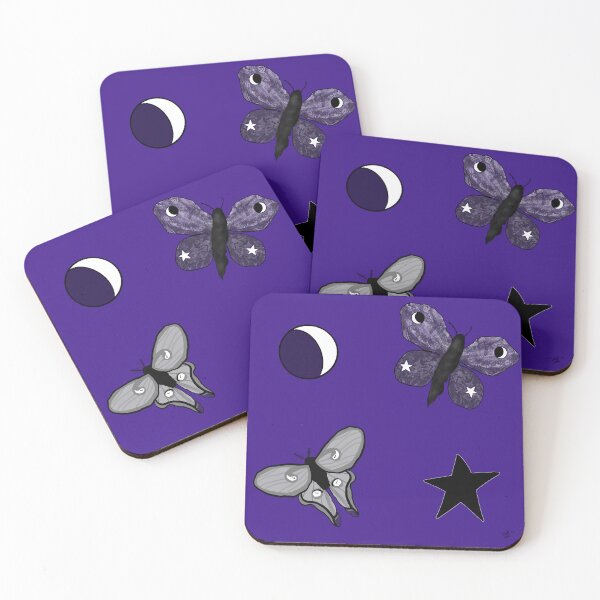 Item preview, Luna Moth and Stars Pattern designed and sold by Brain Dead Philosophy .