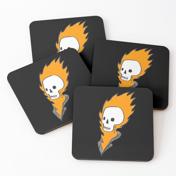 Item preview, flaming skull guy (joern) designed and sold by RobotPizzaGuy.