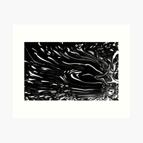 fluid contrasts Art Print