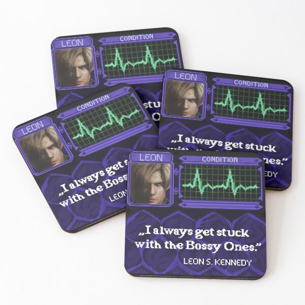 Item preview, Resident Evil Leon Kennedy Pixel Art designed and sold by AlleenasPixels.