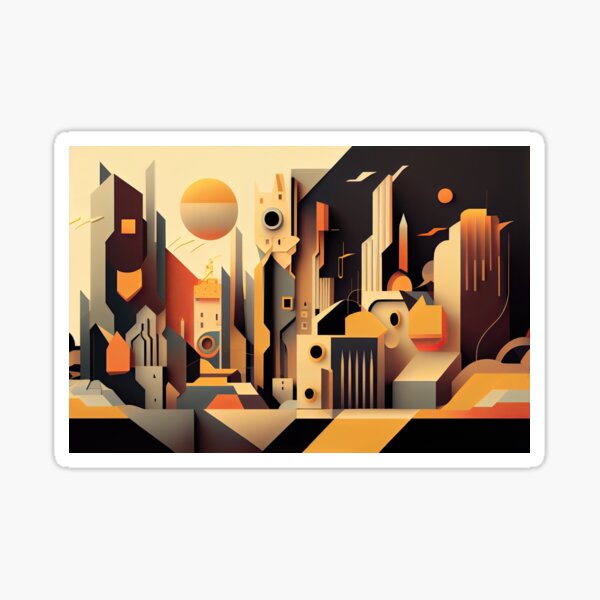 Item preview, Abstract Cityscape designed and sold by Ottaviana.