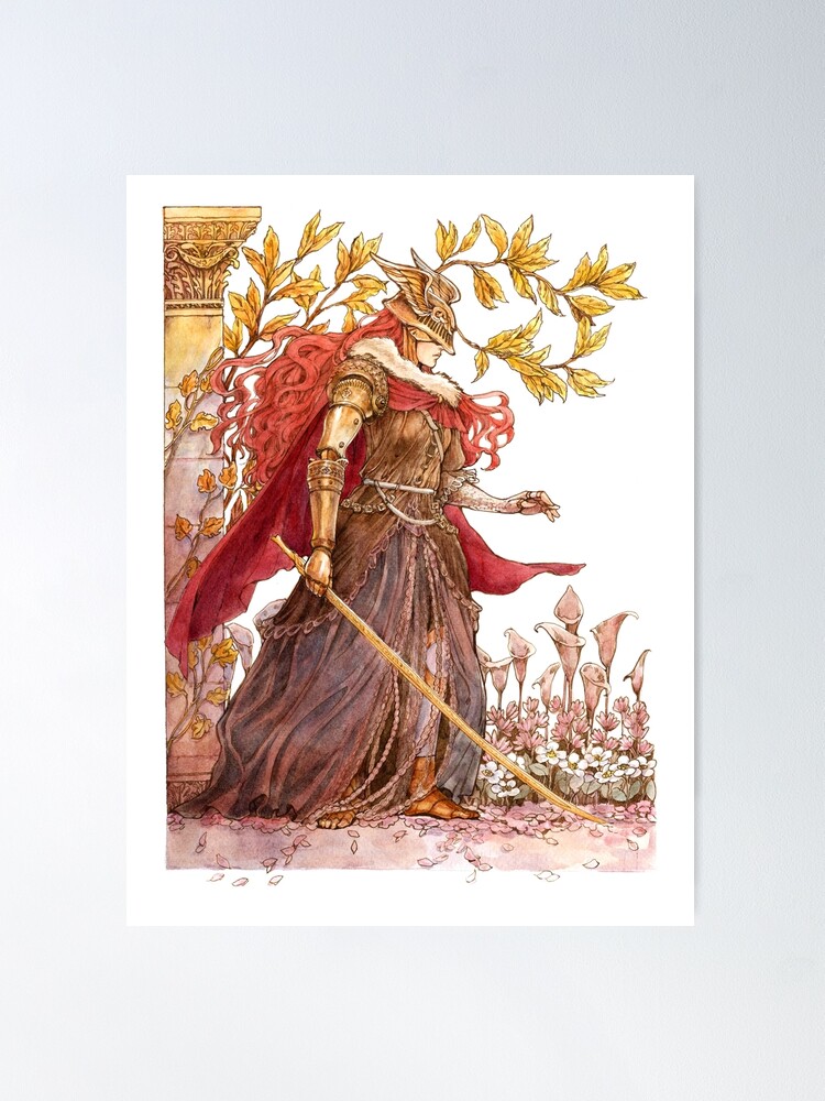 Elden Ring Malenia Fan Art Watercolor Liu Yu Art Original Art