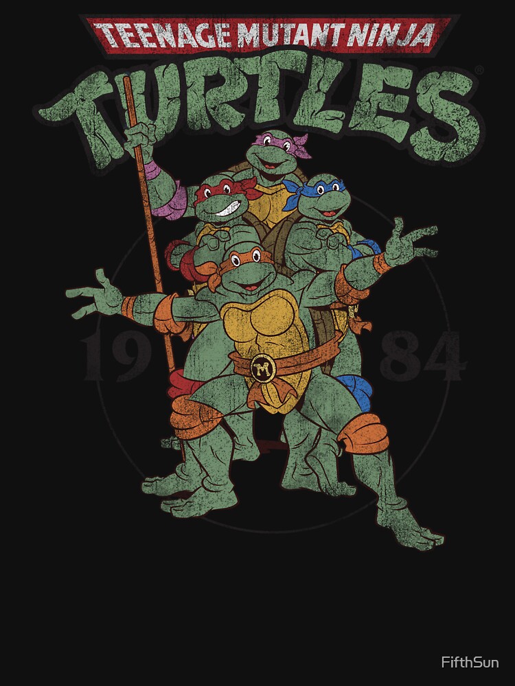 Men's Teenage Mutant Ninja Turtles Hero Circle T-shirt - Black