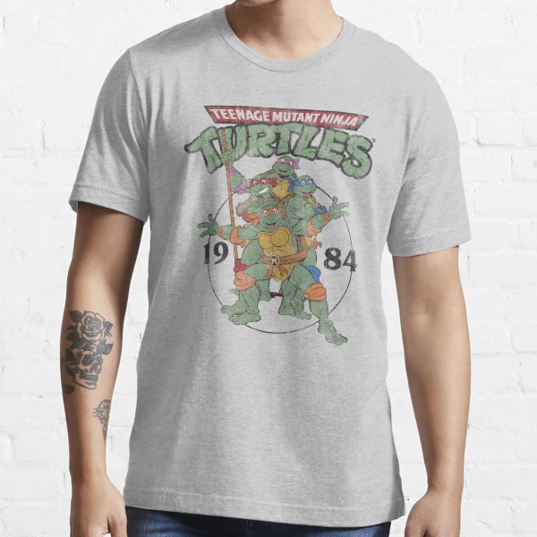 Nickelodeon Big & Tall Teenage Mutant Ninja Turtles Vinatge TMNT Men's Tops Short Sleeve Tee Shirt