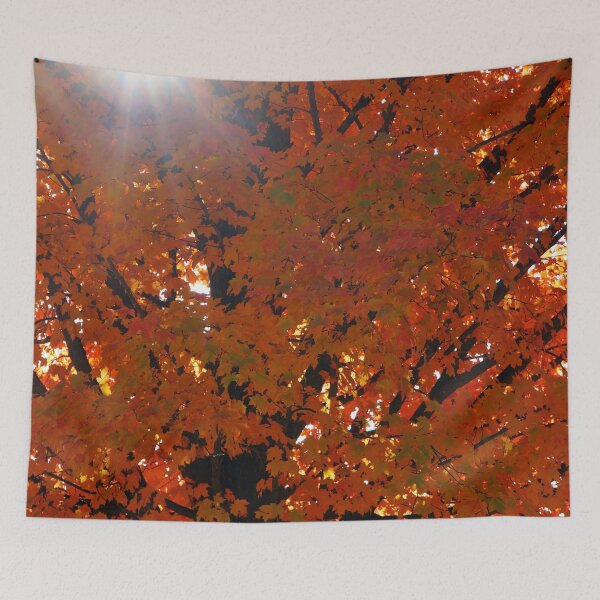 Item preview, Vertical Autumn Orange Maple Tree designed and sold by Nalinne Jones.