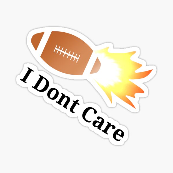 IDC American Football Funny I Don't Care Football Fan Lover, Sticker for  Sale by truewear1