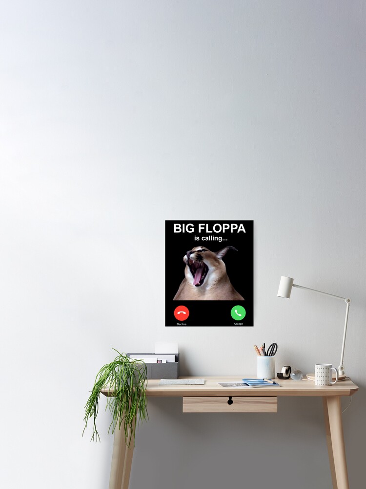 Baby Floppa meme Big floppa caracal Poster for Sale by giftycat