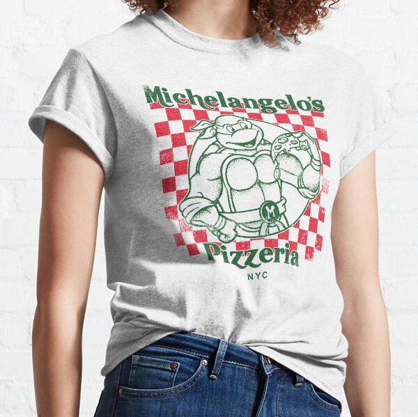 Men's Teenage Mutant Ninja Turtles Distressed Wave Zone Michelangelo T-shirt  : Target