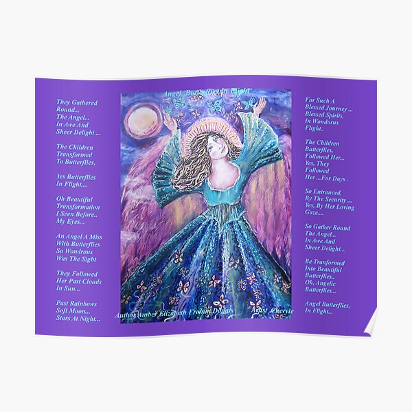 Angel Butterflies In Flight Cheryle Poster