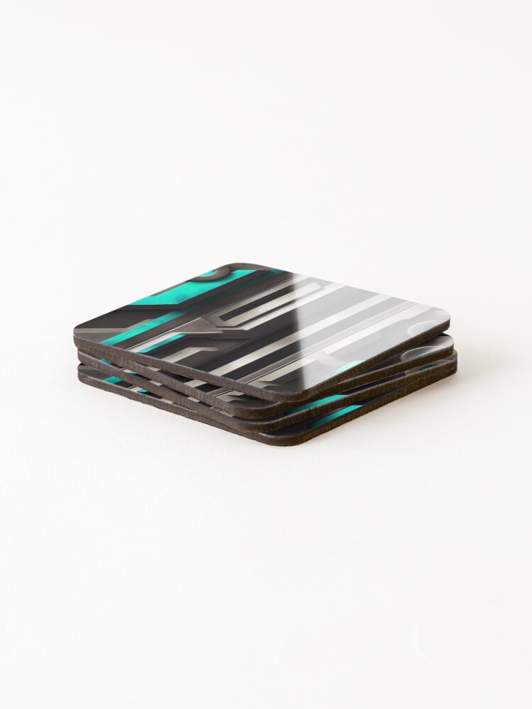 Thumbnail 4 of 5, Coasters (Set of 4), metal vertical designed and sold by Tim-Ries.