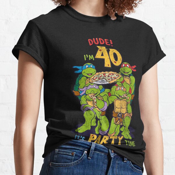 Teenage Mutant Ninja Turtles 40th Birthday Pizza Party Classic T-Shirt