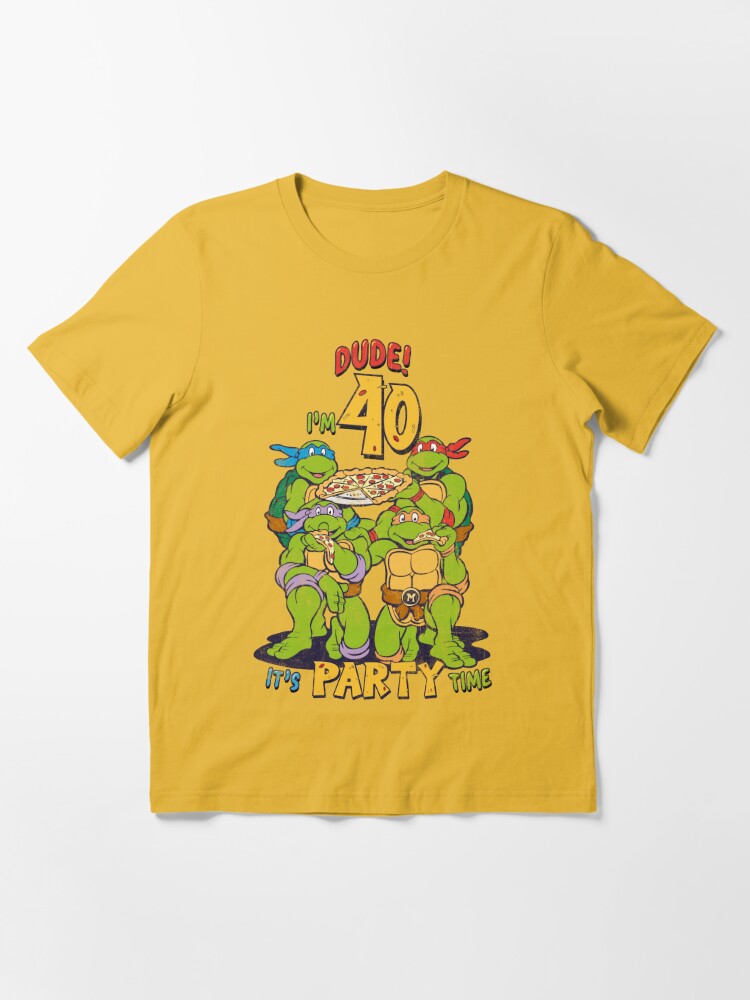 Teenage Mutant Ninja Turtles 40th Birthday Pizza Party Essential T-Shirt  for Sale by FifthSun