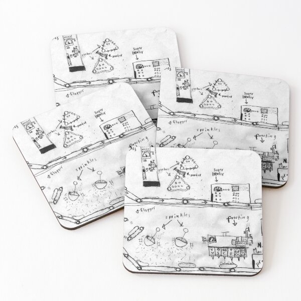 Item preview, Crinkled Cake Factory Blueprint designed and sold by Nalinne Jones.