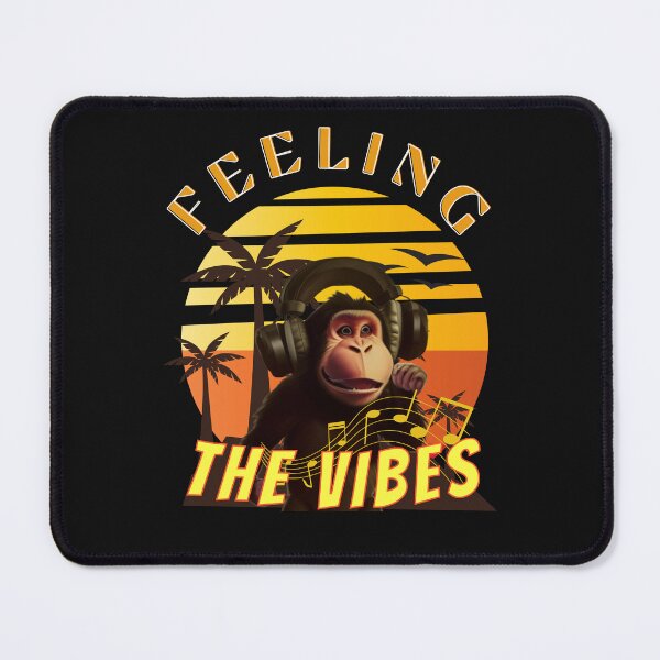 Item preview, a cute and cool monkey listening to music designed and sold by Animal world designs.