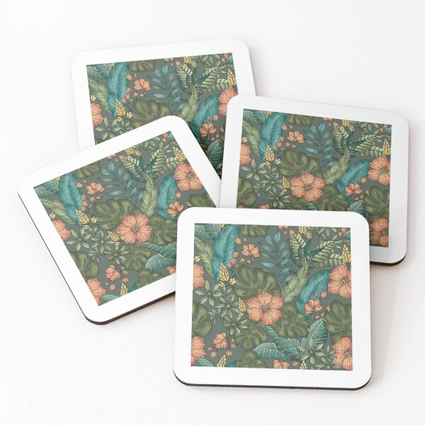 Item preview, Tropical Plants & Flowers Rain Forest Pattern designed and sold by Nena Lab.