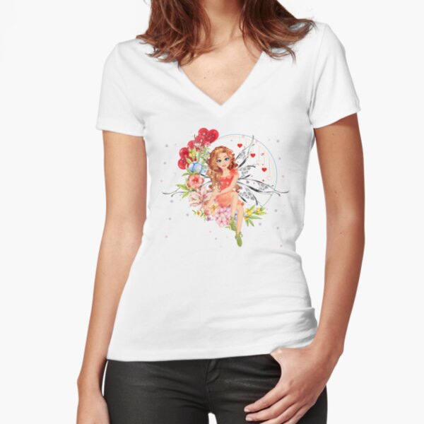 Fitted V-Neck T-Shirt
