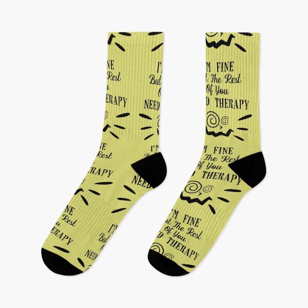 Item preview, I'M FINE BUT THE REST OF YOU NEEDS THERAPY designed and sold by angelescar.