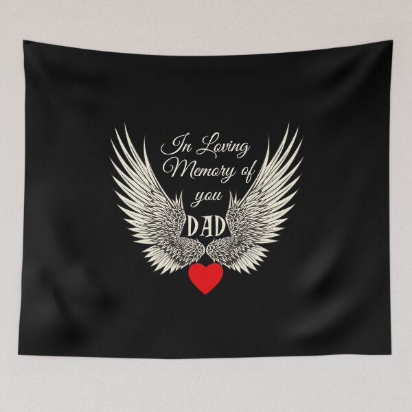 Item preview, Loving Memory of Dad Angel Wings designed and sold by JandS-In-Memory.