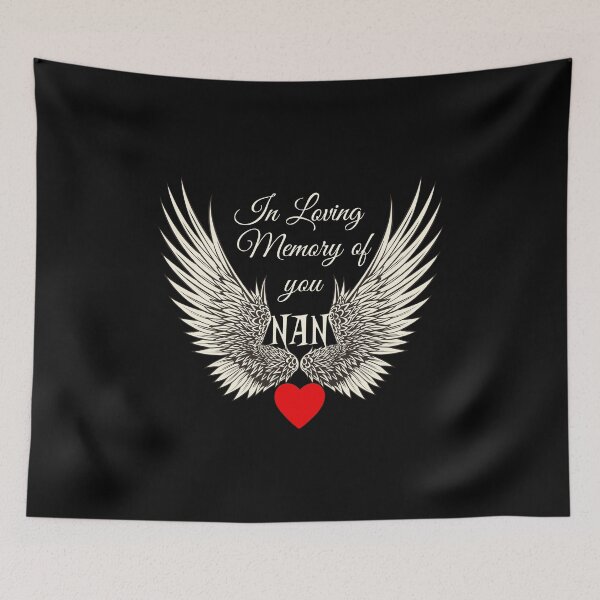 Item preview, Loving Memory of Nan Angel Wings designed and sold by JandS-In-Memory.