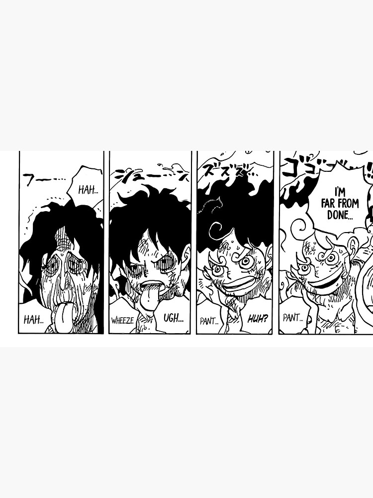 One Piece manga panel  One piece manga, Luffy gear 5, One piece gear 5