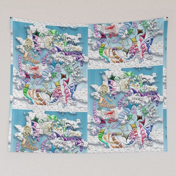 Item preview, Battling Kites (Blue) designed and sold by Markomark.