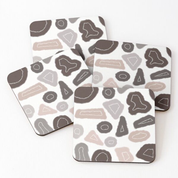 Item preview, Abstract shapes messy geometrical design seamless pattern designed and sold by chuckletuckle.