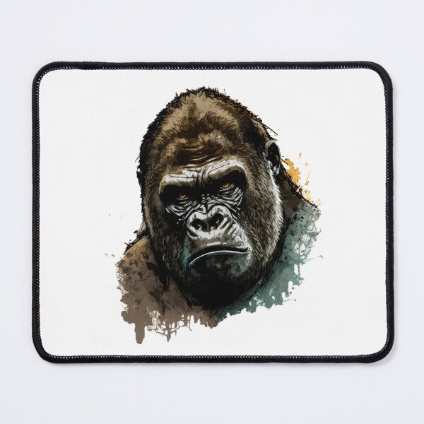 Item preview, Gorilla Head Watercolor Art Mountain Gorilla designed and sold by Brockinator.