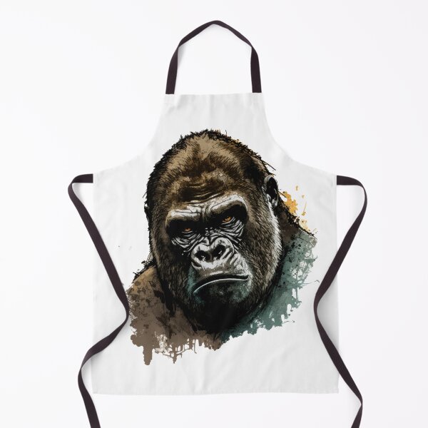 Item preview, Gorilla Head Watercolor Art Mountain Gorilla designed and sold by Brockinator.