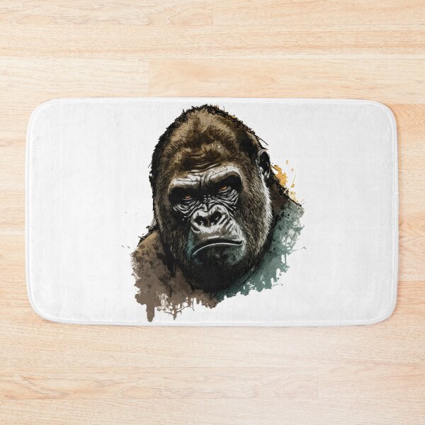 Item preview, Gorilla Head Watercolor Art Mountain Gorilla designed and sold by Brockinator.