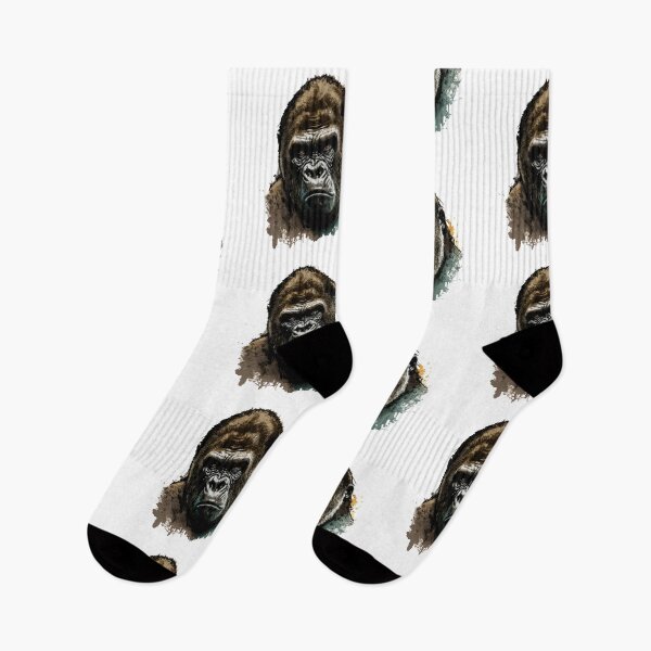 Item preview, Gorilla Head Watercolor Art Mountain Gorilla designed and sold by Brockinator.
