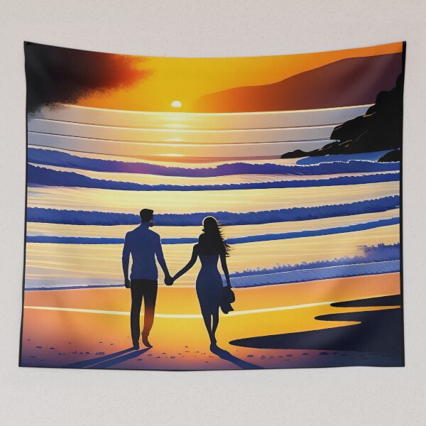 Item preview, Romantic Sunset Couple designed and sold by NTGUILTY.