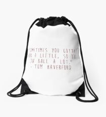 Tom Haverford Drawstring Bag