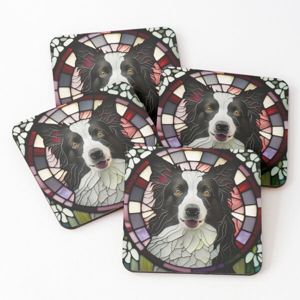Item preview, Border Collie in Stained Glass Collection designed and sold by Kathleen Mcleod.