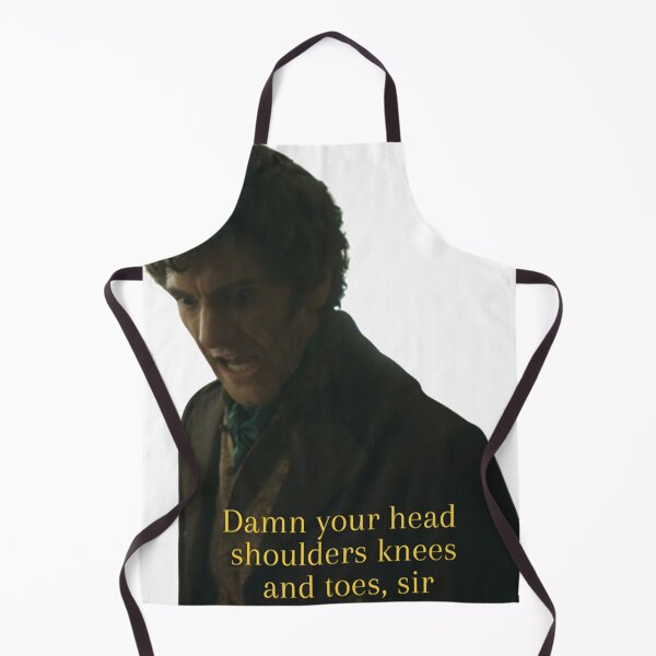 Item preview, Damn your head shoulders knees and toes, sir…” (yellow text) designed and sold by DivineAndMine.