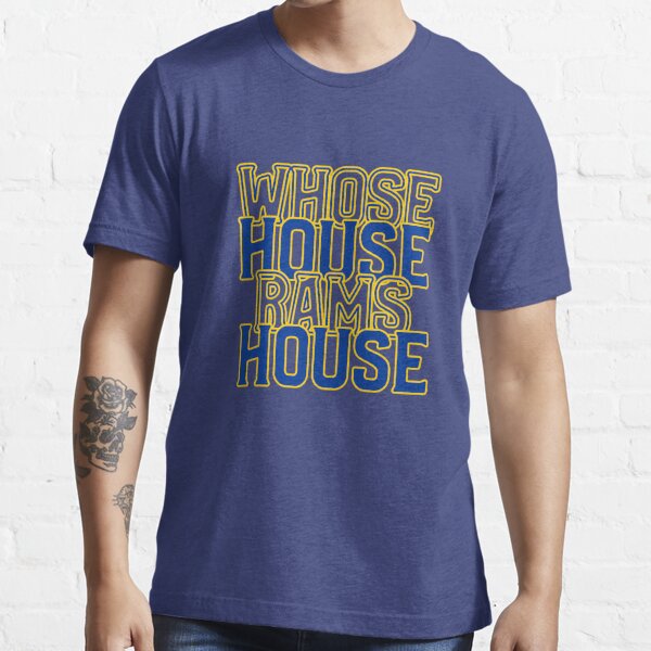 Sportee Chicks Whose House Rams House Tee Women / S / White