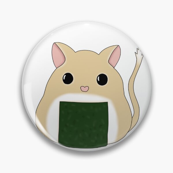 Item preview, Cute rice ball gerbil (shushi, onigiri)  designed and sold by Becky-Marie.