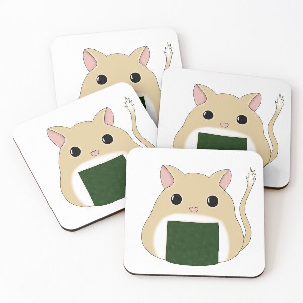 Item preview, Cute rice ball gerbil (shushi, onigiri)  designed and sold by Becky-Marie.