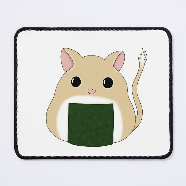 Item preview, Cute rice ball gerbil (shushi, onigiri) designed and sold by Becky-Marie.