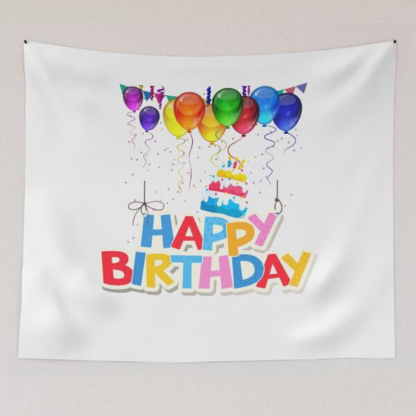 Item preview, Happy Birthday Corolfull Ballons and Confetti designed and sold by FreeMind-Design.