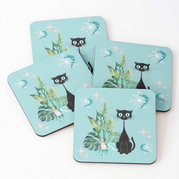 Item preview, Blue Tropic Mod Cat designed and sold by klephotography.