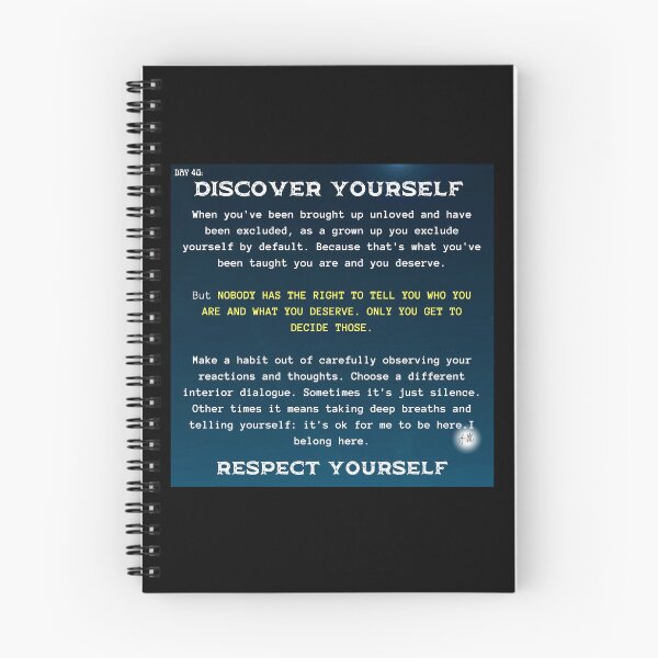 Item preview, Day 40 of the year: Discover yourself, respect yourself designed and sold by BuddyBoots.