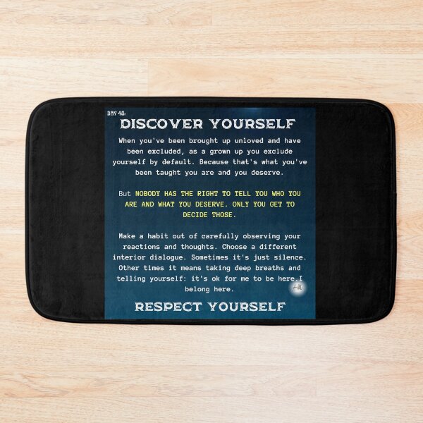 Item preview, Day 40 of the year: Discover yourself, respect yourself designed and sold by BuddyBoots.