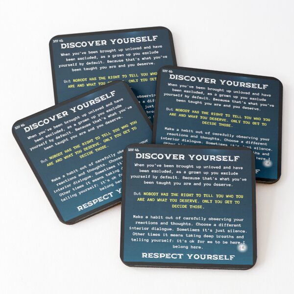 Item preview, Day 40 of the year: Discover yourself, respect yourself designed and sold by BuddyBoots.