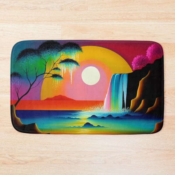 Item preview, Magical Sunset Beach Waterfall, My Happy Place designed and sold by Orianah.