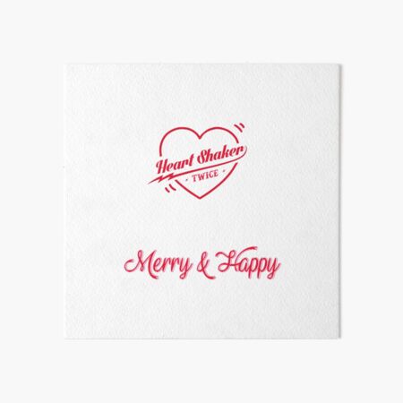 Twice Heart Shaker Merry Happy Art Board Print By Dewdrxps Redbubble