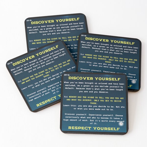 Item preview, Day 40 of the year: Discover yourself, respect yourself designed and sold by BuddyBoots.