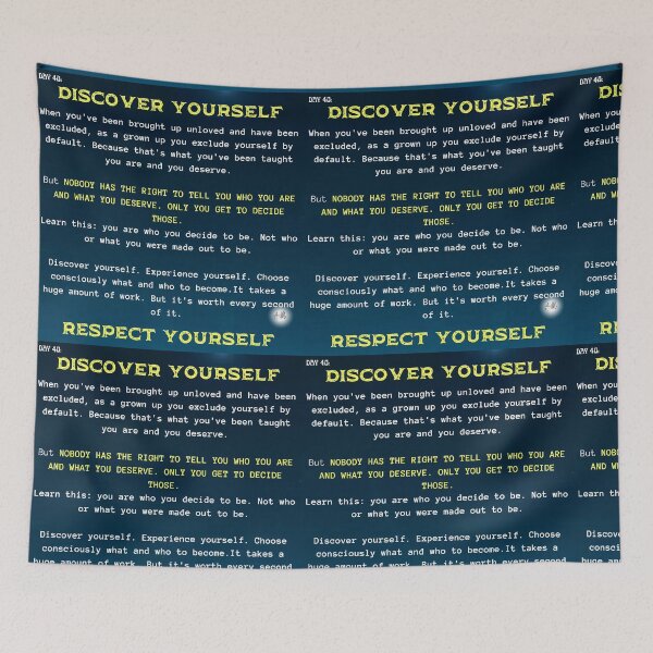 Item preview, Day 40 of the year: Discover yourself, respect yourself designed and sold by BuddyBoots.
