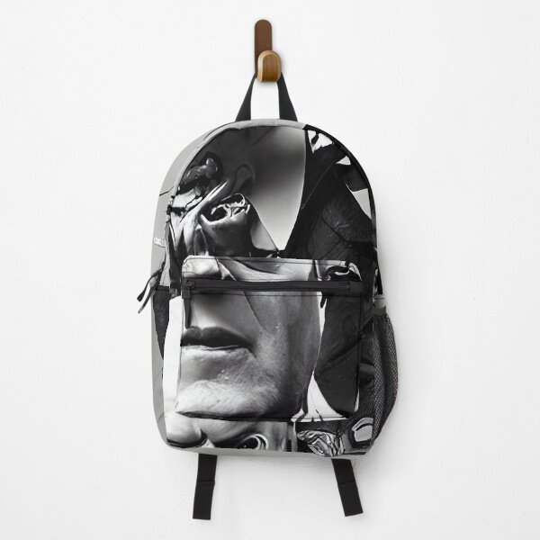 Item preview, Black and White Cyberpunk Aleister Crowley The Great Beast of Thelema painted in a Surrealist and Impressionist style designed and sold by Ataraxia  Apparel.